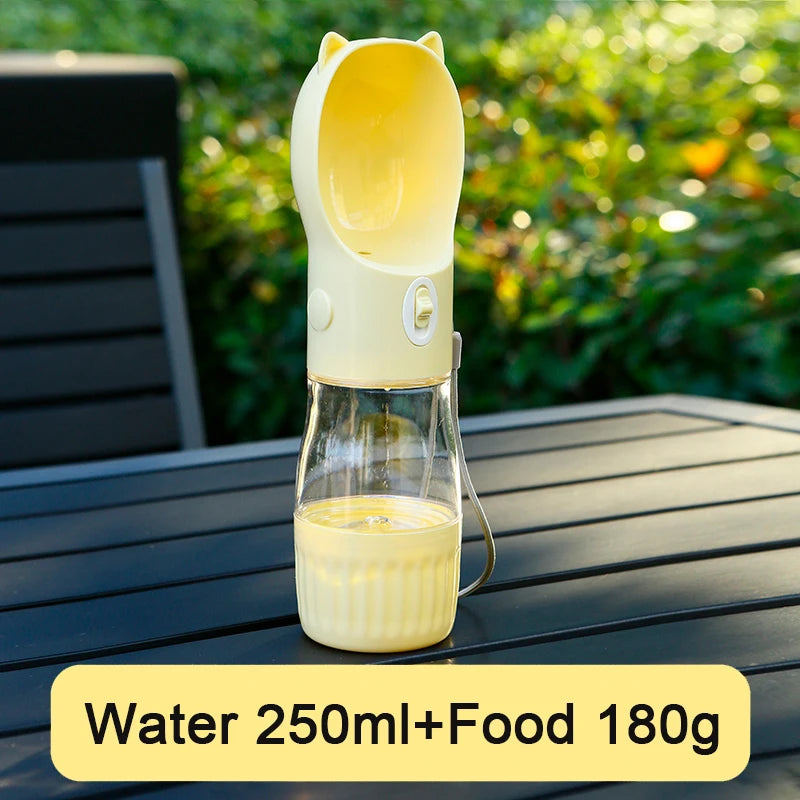 2 in 1 Portable Water Bottle with food container