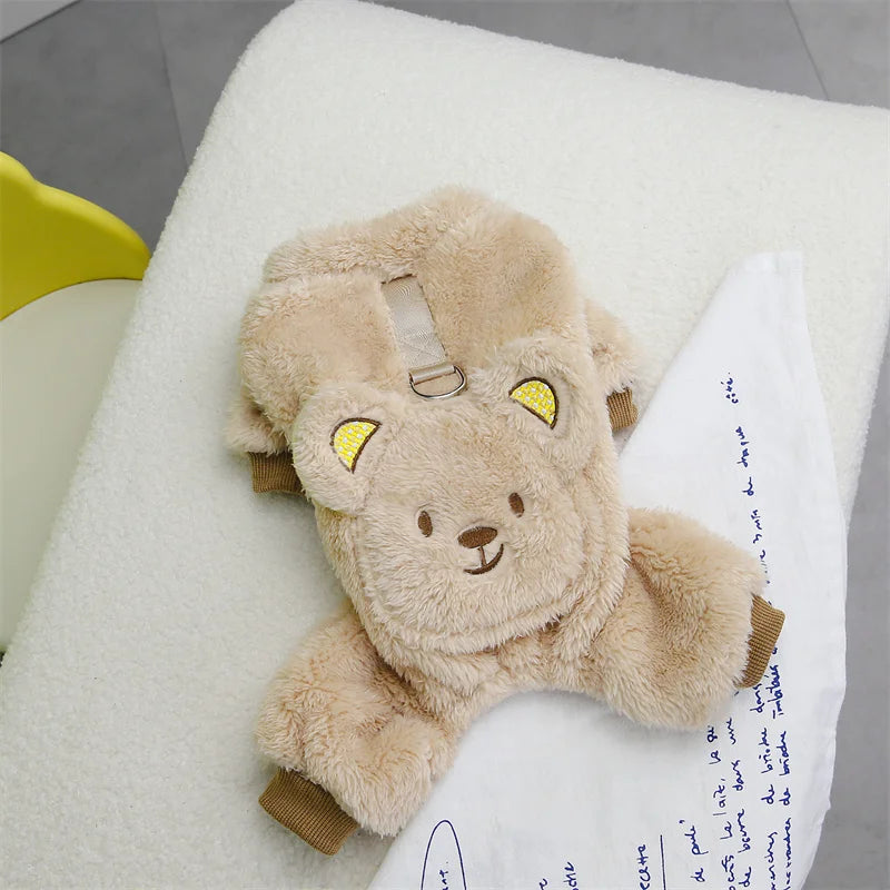 Winter Fleece Pet Dog Jumpsuit
