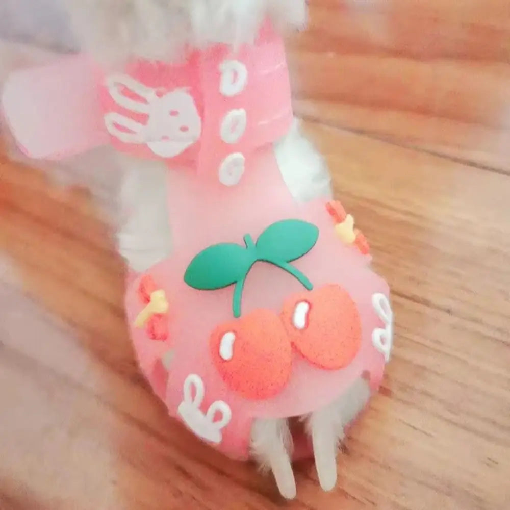 4Pcs/Set Cartoon Dog Summer Jelly Sandals