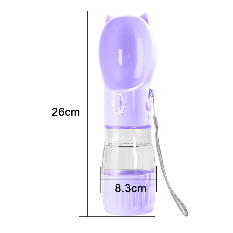 2 in 1 Portable Water Bottle with food container