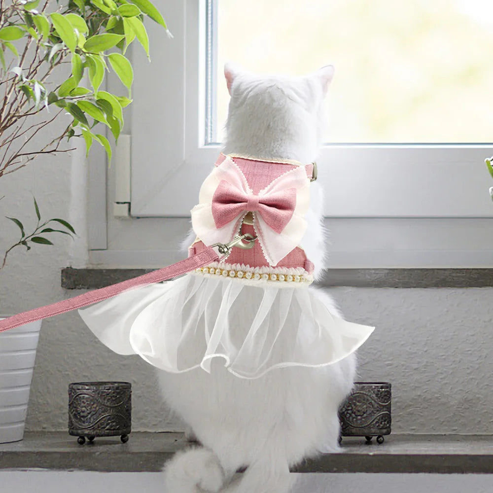 Nylon Cat Harness Leash Set