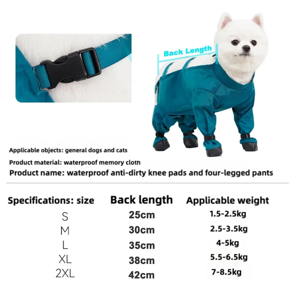 Waterproof Dog Boots with Suspenders