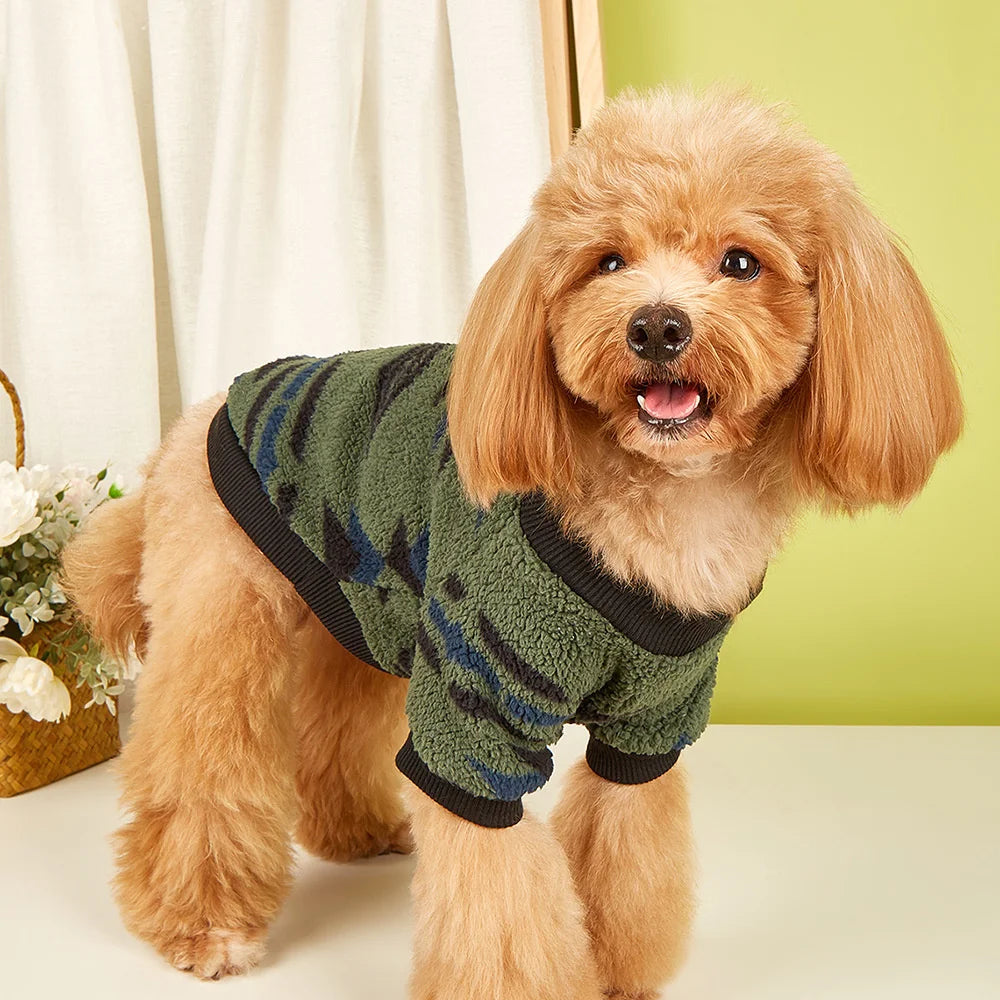 Totems Print Puppy Dog Sweater