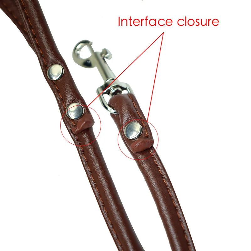 New Dog Leash PU Leather
