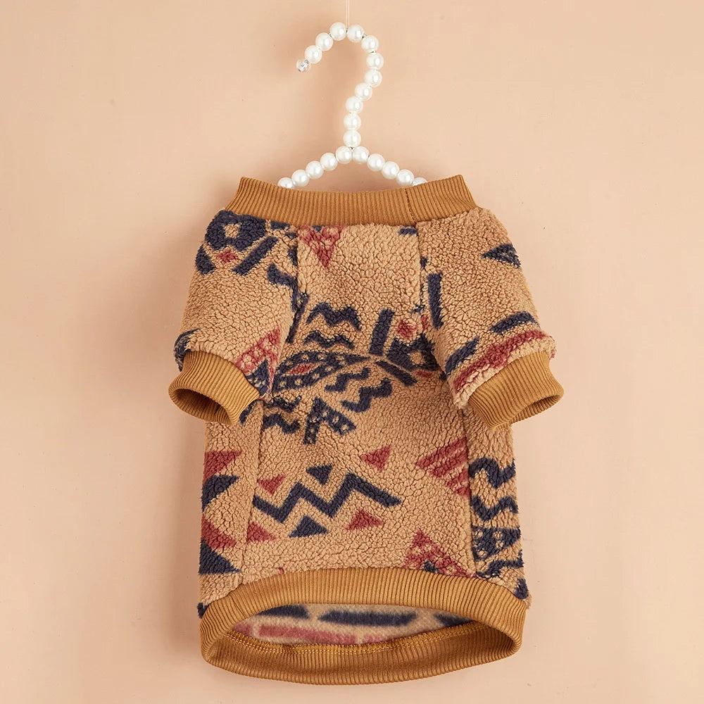 Totems Print Puppy Dog Sweater