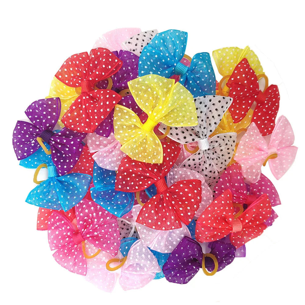 20pcs/lot Pet Dog Cat Hair Bows