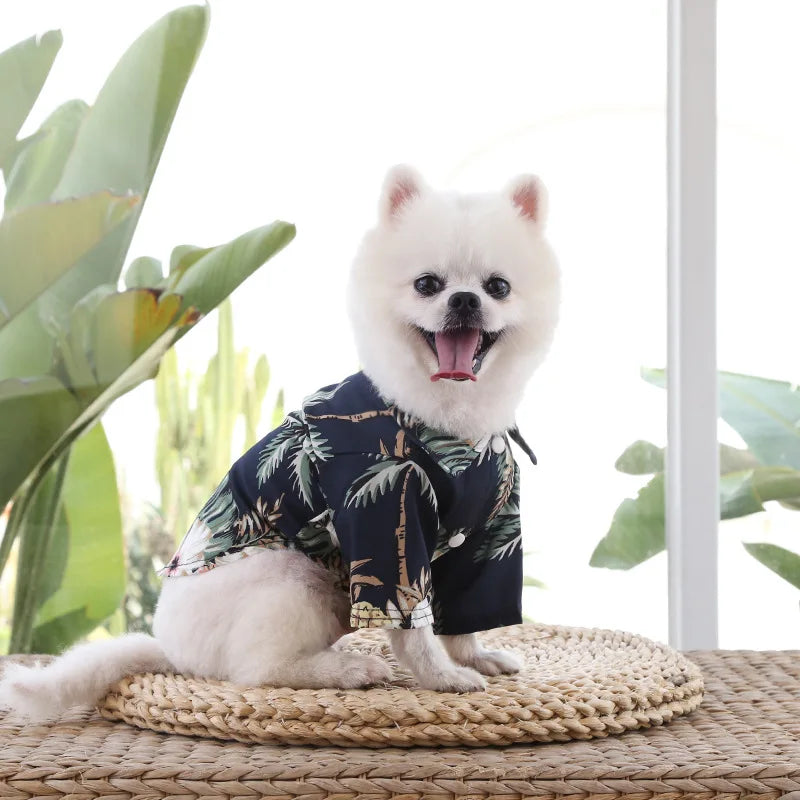Hawaiian Beach Style Dog Shirt