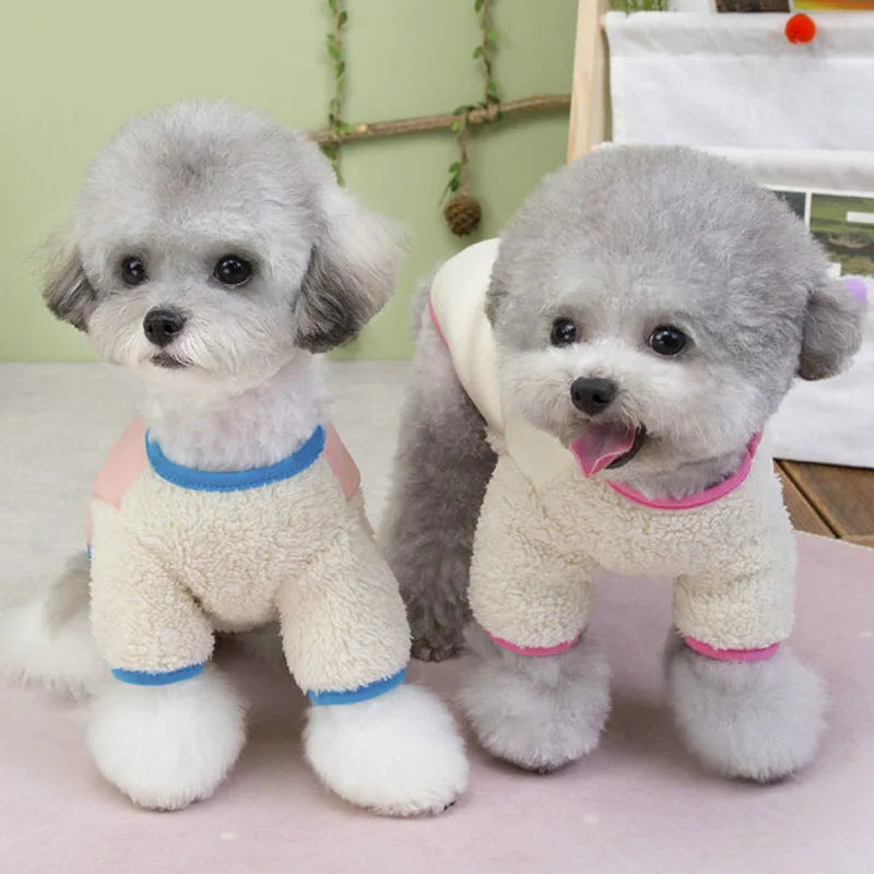 Dog Clothes Winter Fleece Warm Hoodies Coat
