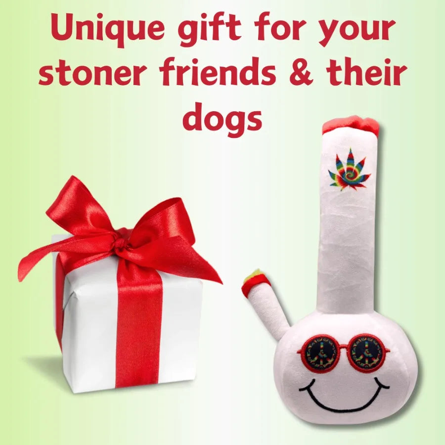 Billie Funny Squeaky Weed Dog Toy
