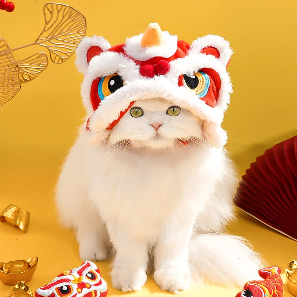 Pet New Year's Tiger or Halloween costume Hat