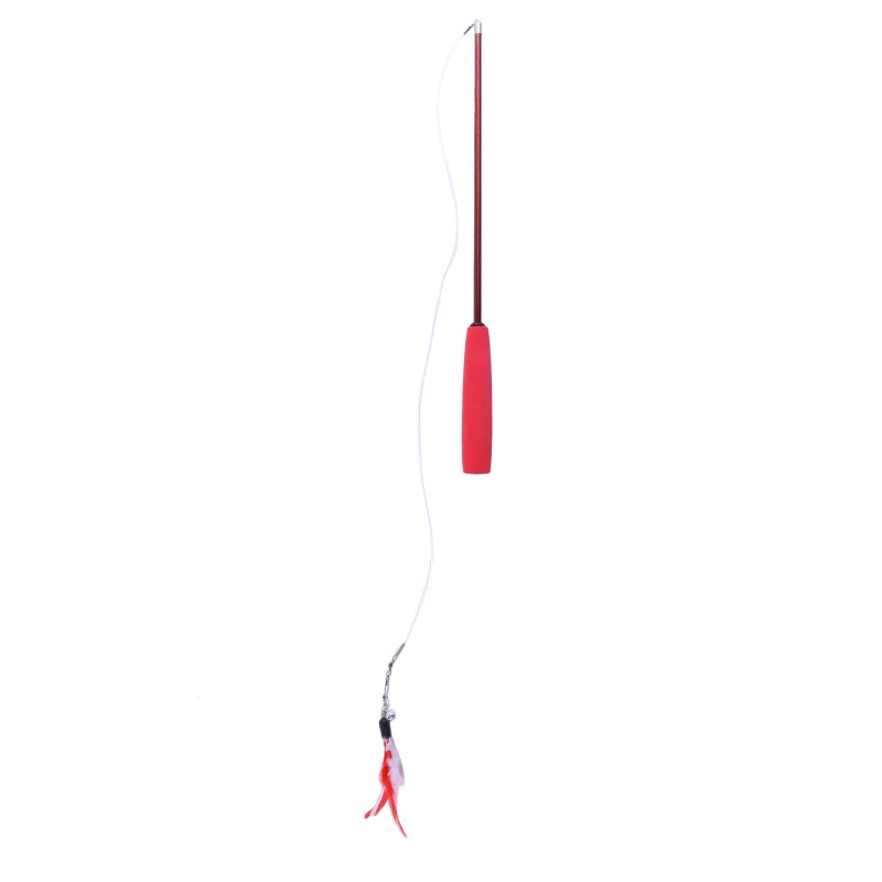 Cat Teaser Wands Three-section Telescopic Wand