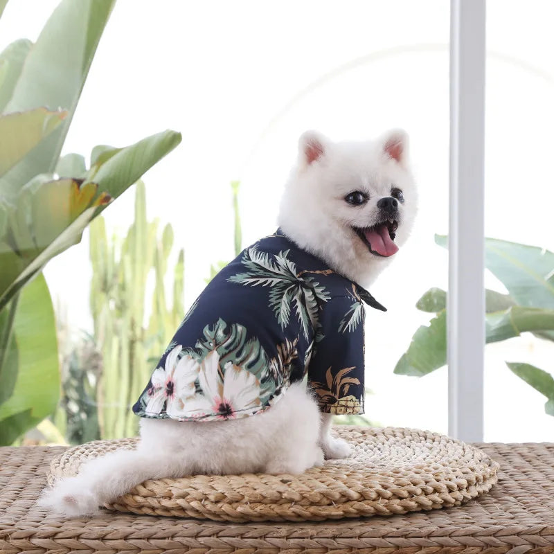 Hawaiian Beach Style Dog Shirt