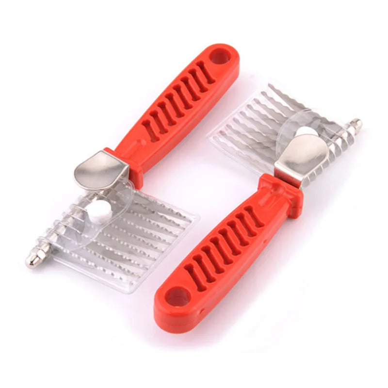 Pet Open Knot Comb Dematting Razor Rake Brush