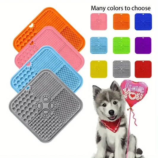 11 Colors Pet Slow Feeding Mat With Spatula