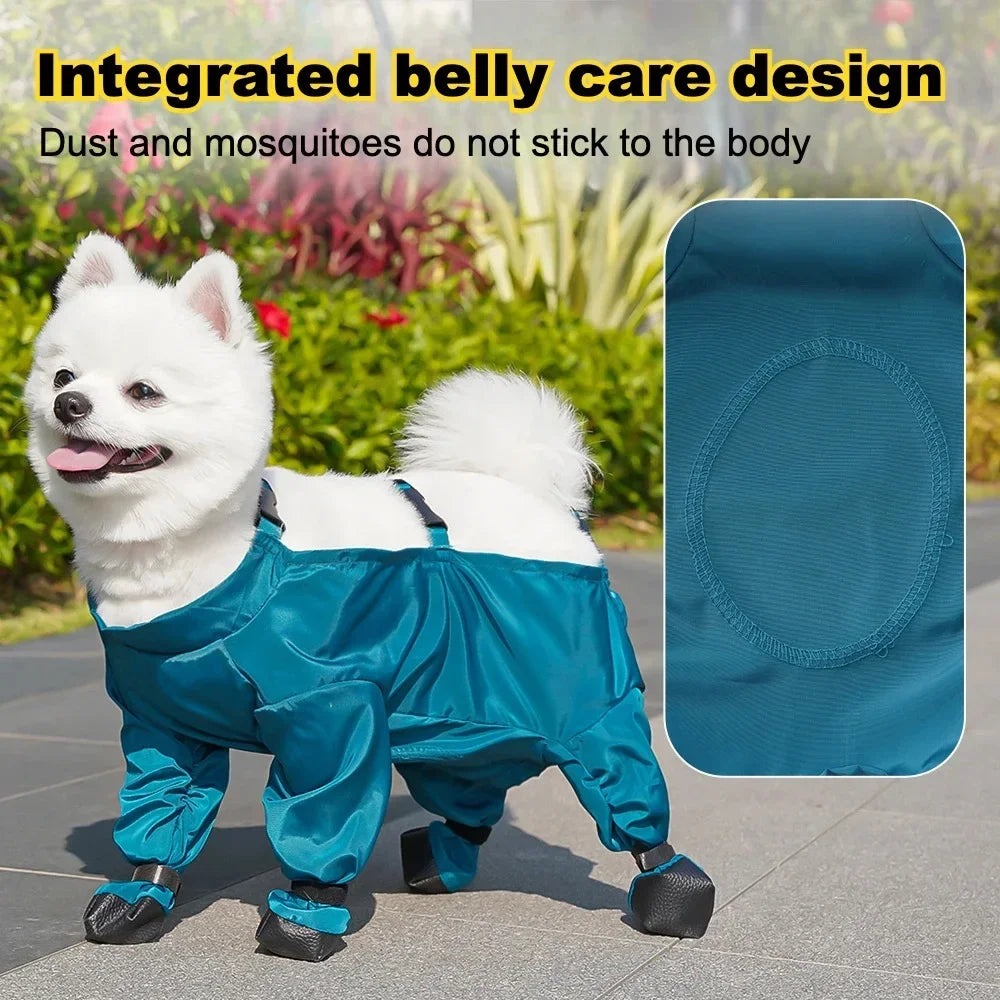 Waterproof Dog Boots with Suspenders