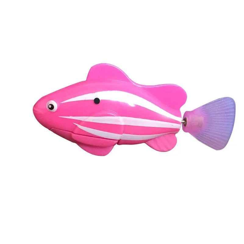 Pet Cat Toy LED Interactive Swimming Robot Fish