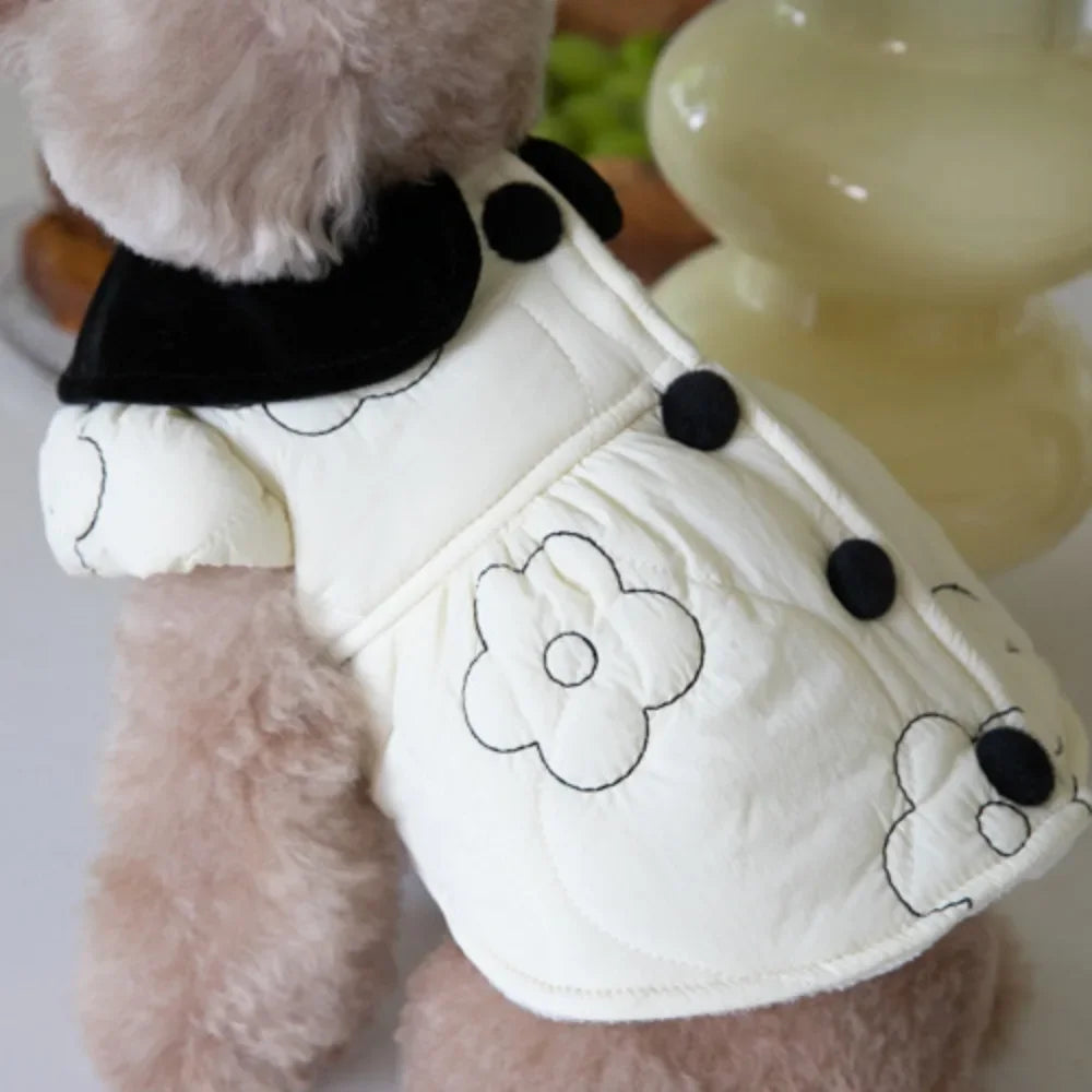 Autumn Winter Pet Plush Lapel Coat