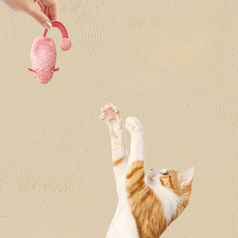 Interactive Plush Mouse Cat Toys