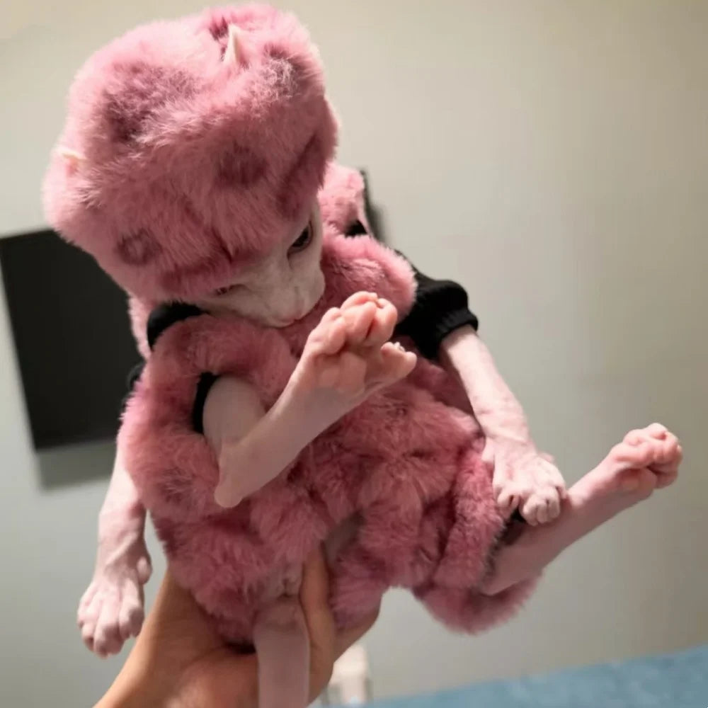 Sphynx Cat Clothing Warm Fleece 4-legged thick Coat