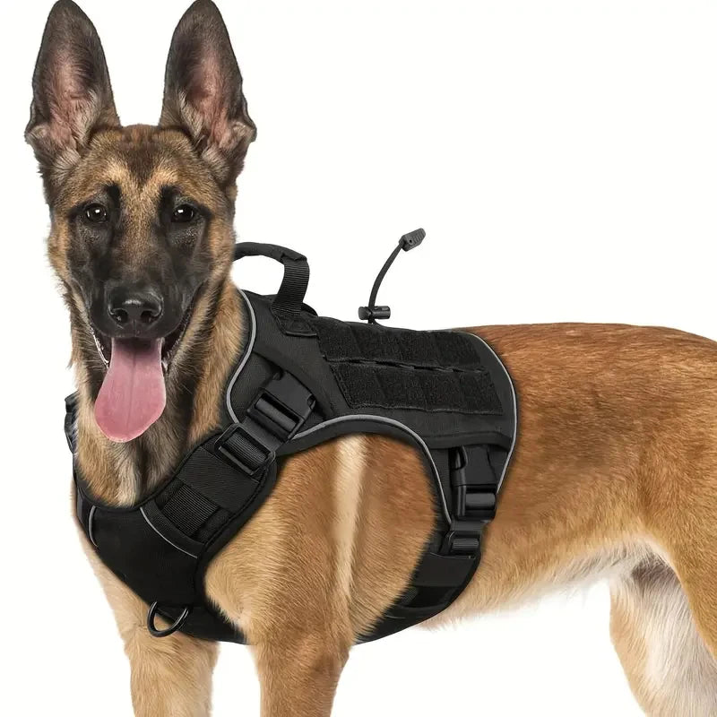 Adjustable No-Pull Tactical Dog Harness with Handle