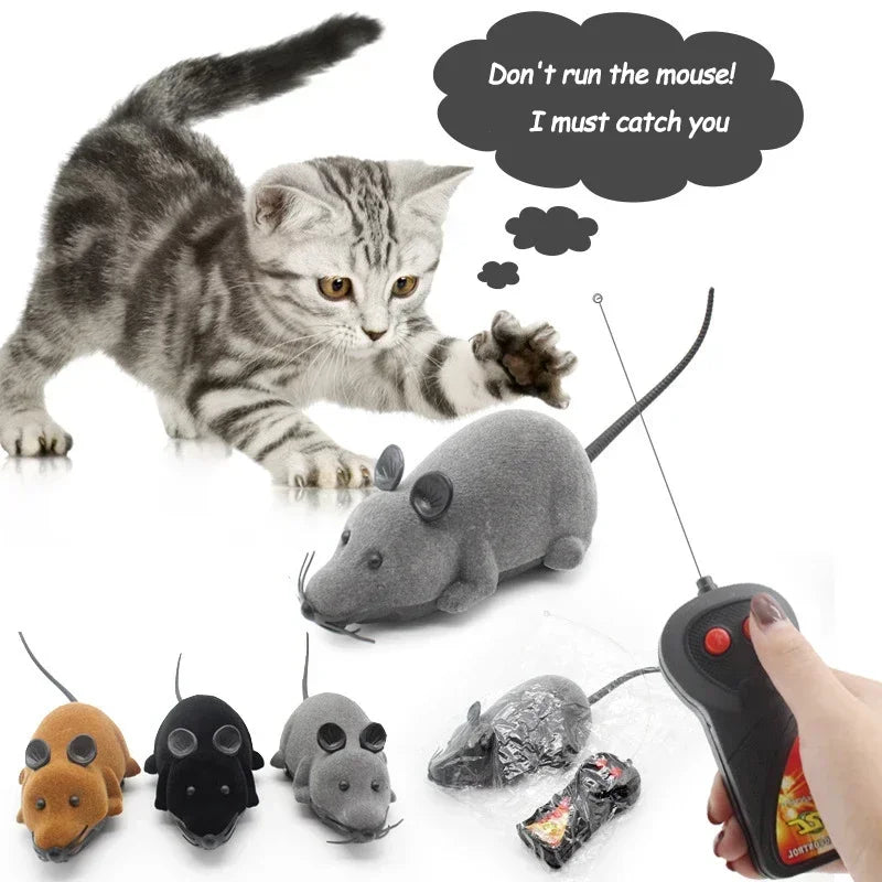 Rat Funny Cat Toy with Remote Control