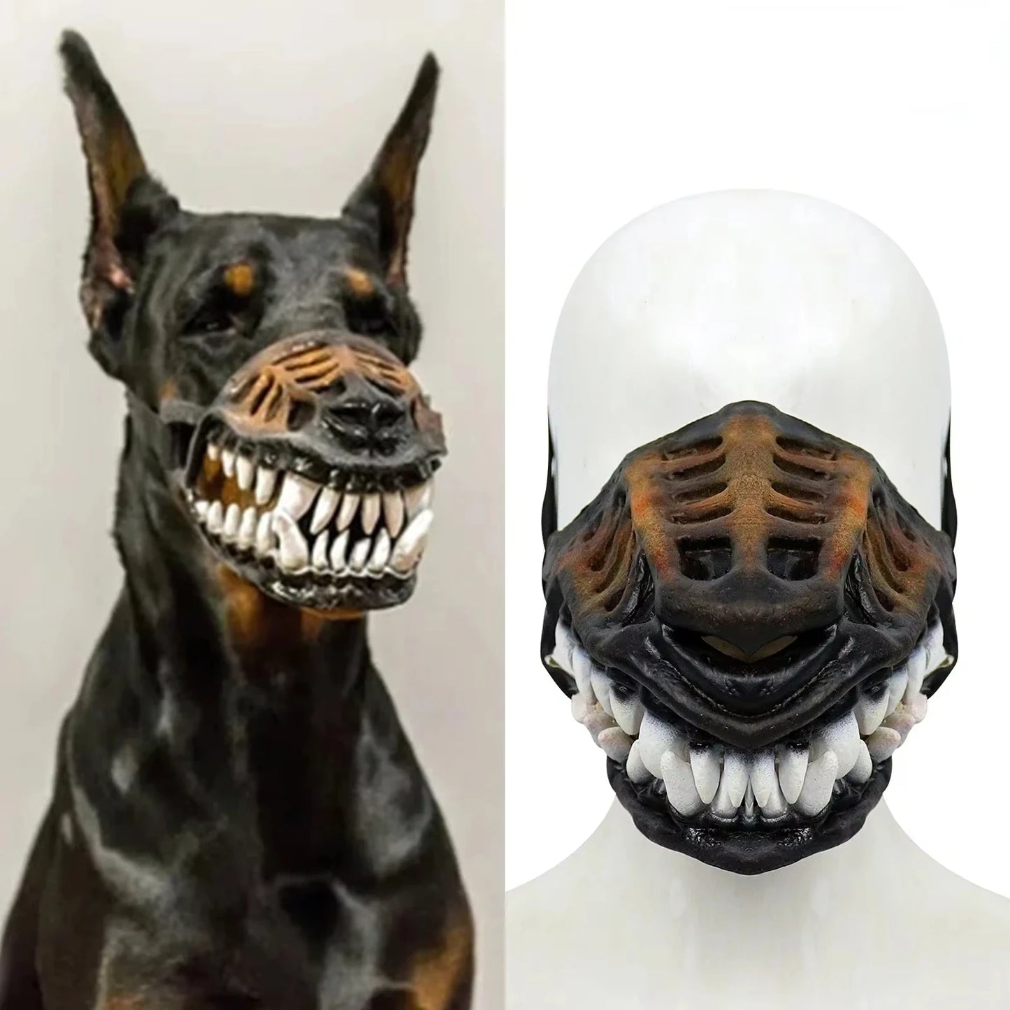 Dog Mouth Mask Padded Latex Rubber Muzzles
