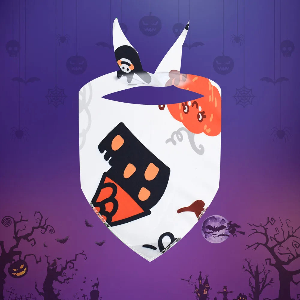 30pcs Halloween Pet Dog Bandanas