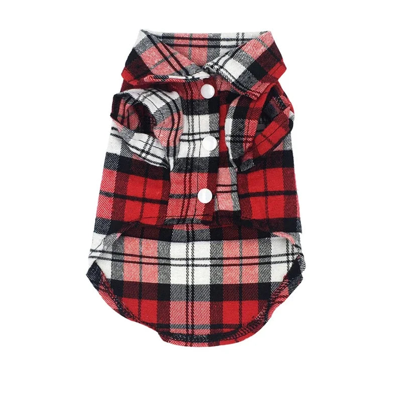 Dog Shirts British Style Plaid