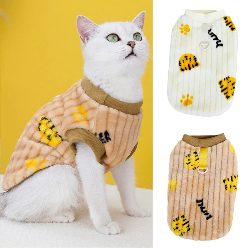 Korean Style Sphynx Cat Sweater with Buckle