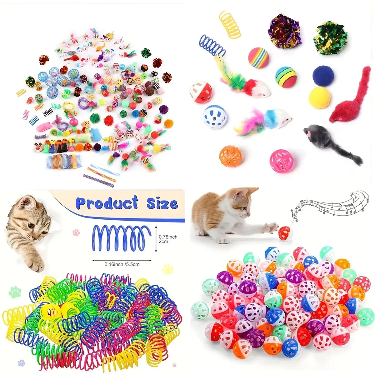 56pcs/28pcs/14pcs Cat Toys