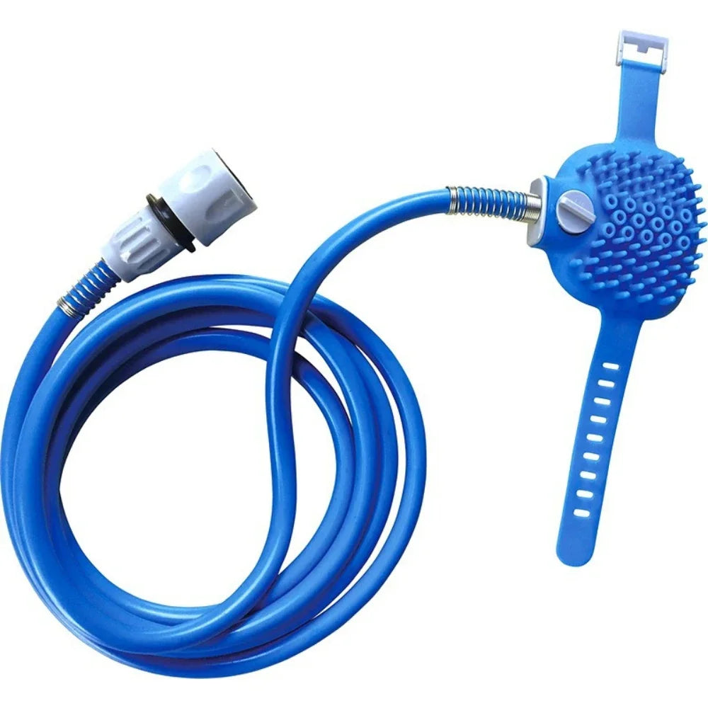 Dog Shower Nozzle Silicone Massage Tool