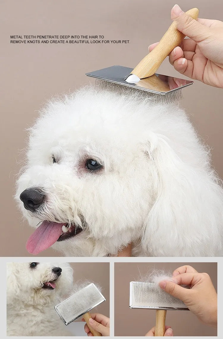 Dog/Cat Comb Solid Wood Brush