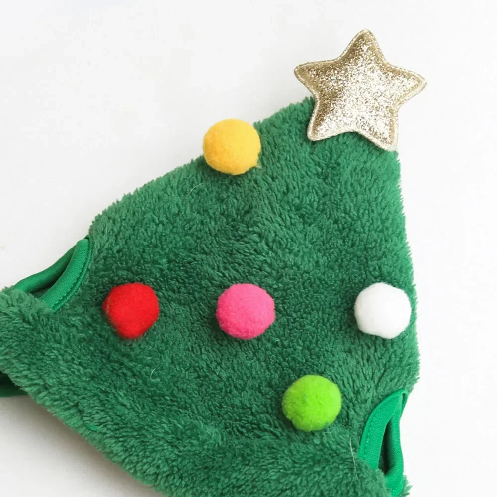 Christmas Puppy Dog Cat Costume Hat