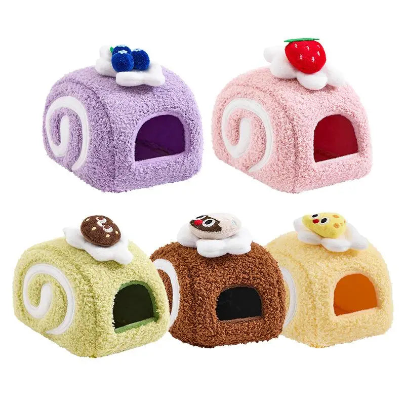 Cute Desserts Cake Plush Hamster House