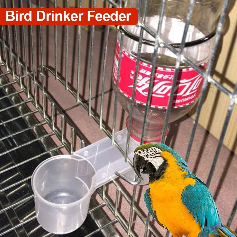 Plastic Pet Bird Drinker Feeder