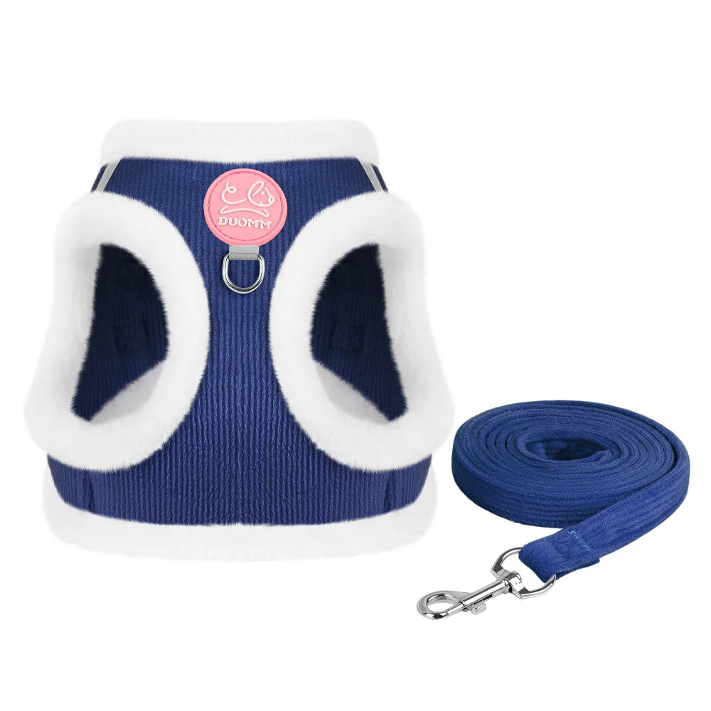 Cat Winter Small Dog Harness Leash