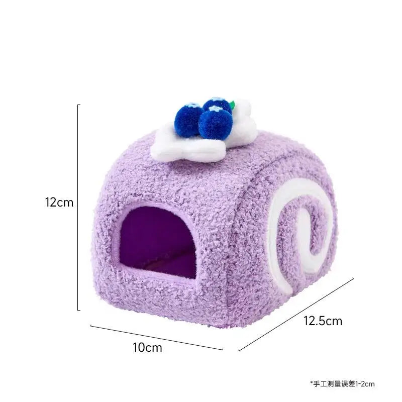 Cute Desserts Cake Plush Hamster House
