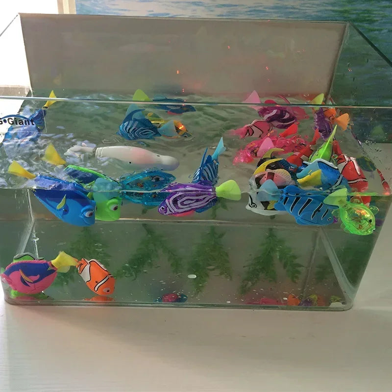 Pet Cat Toy LED Interactive Swimming Robot Fish