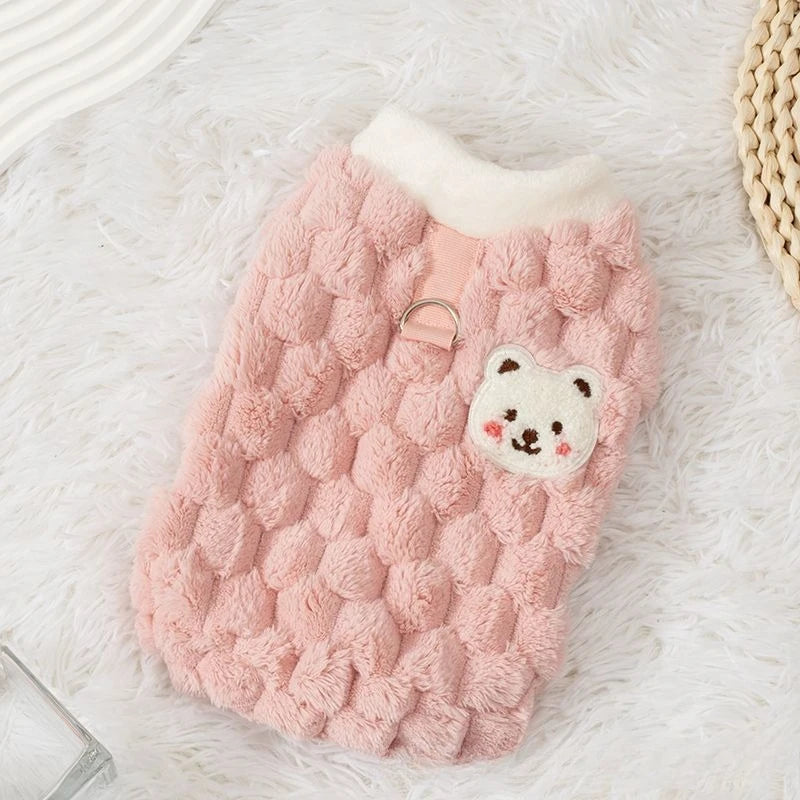 Dog Clothes Fleece Lined Thermal Vest