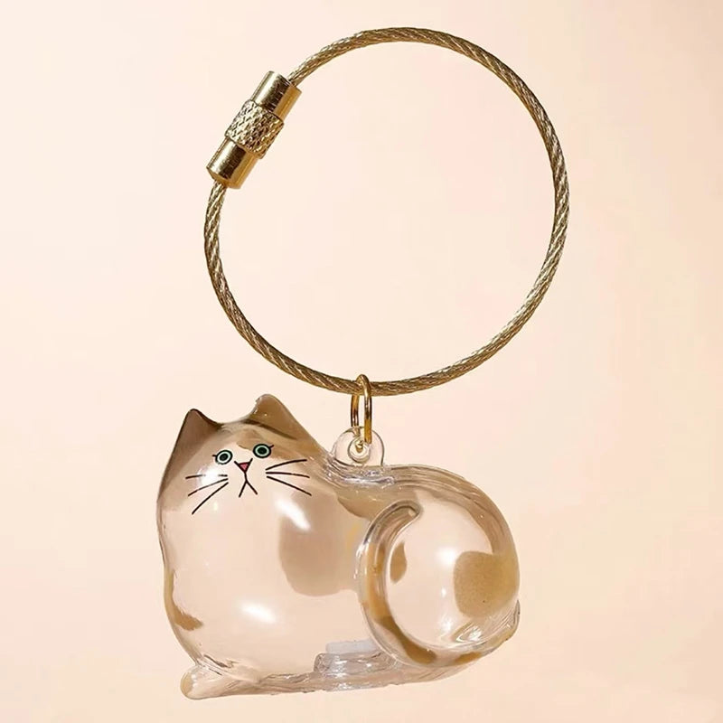Cat Hair Storage Keychain Bottle