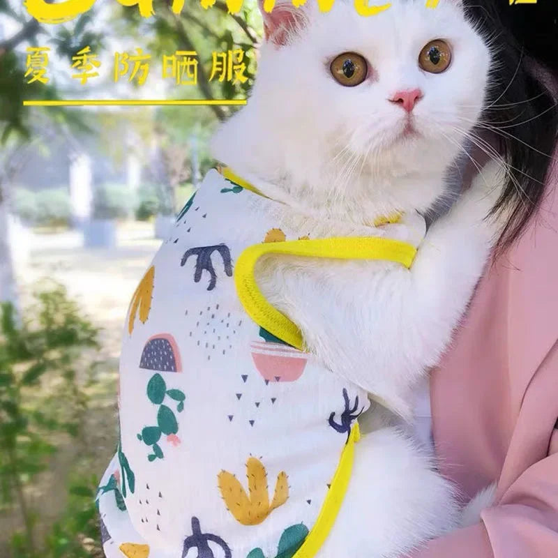 Sunscreen Clothes for Cats Summer
