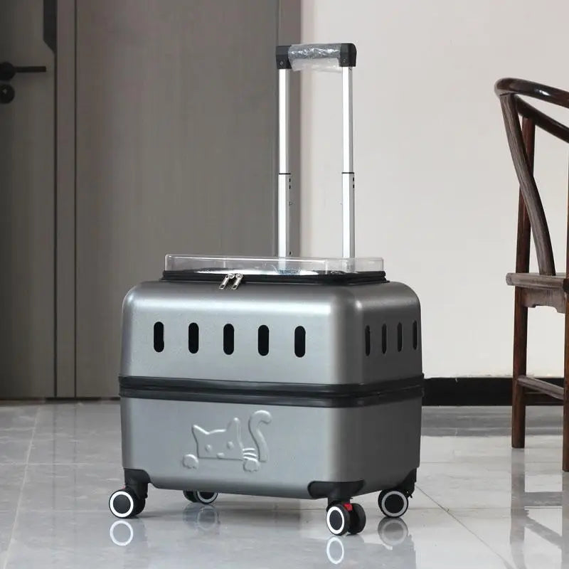 Large Pet Travel Carrier Rolling