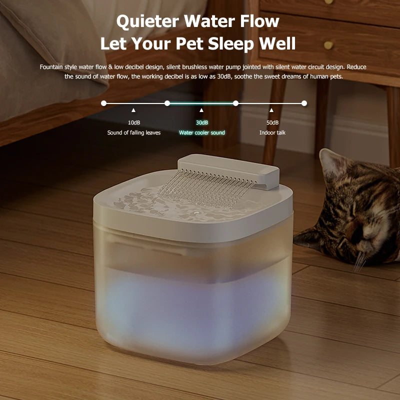 3L USB Pet Water Fountain with Pump & Filter