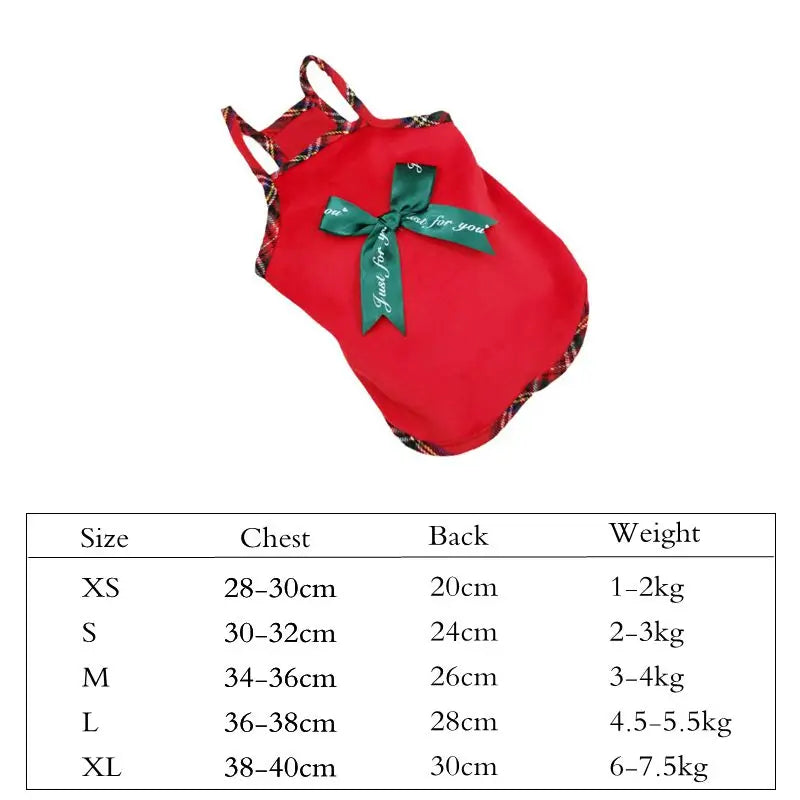 Pet Cat Dress Clothes Christmas