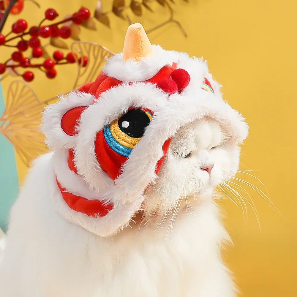 Pet New Year's Tiger or Halloween costume Hat