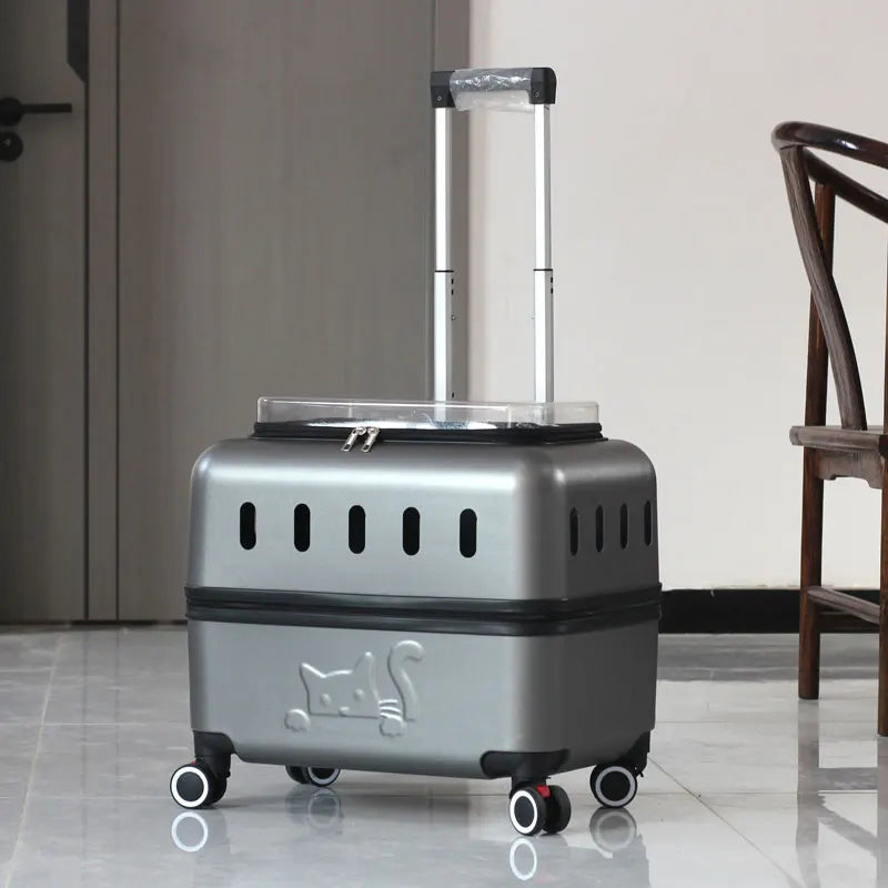 Large Pet Travel Carrier Rolling