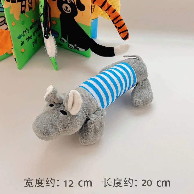 Dog Cat Fleece Toys Elephant Duck Pig Chicken