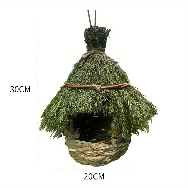Bird Nest Hand-Woven Natural Grass