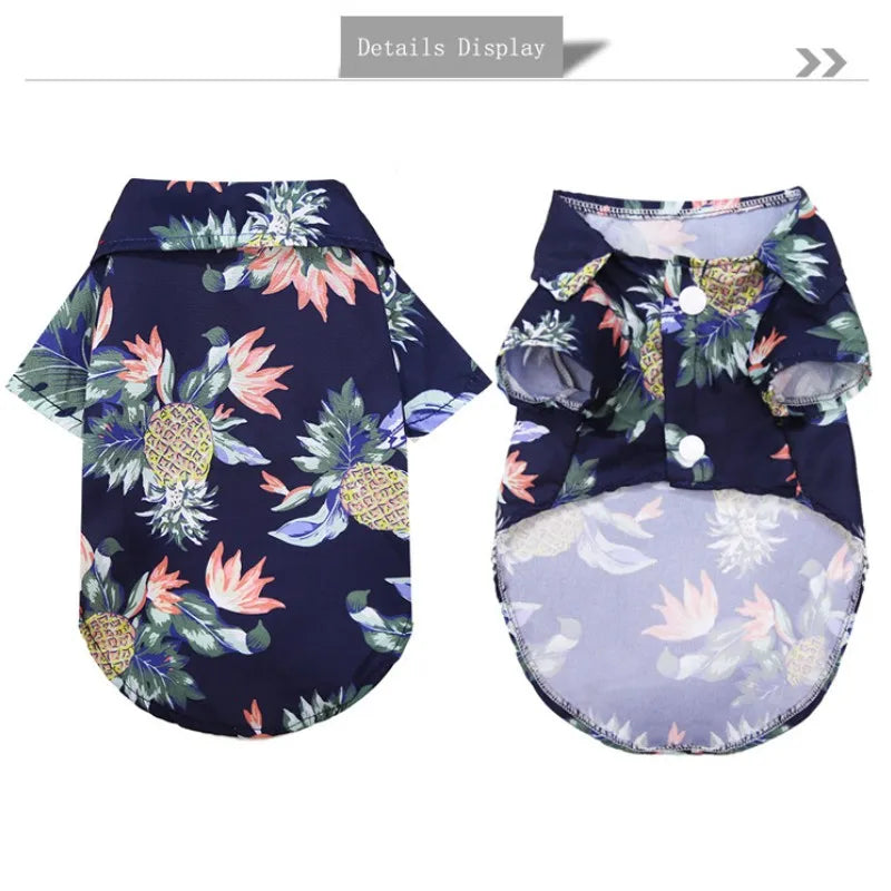 Hawaiian Beach Style Dog Shirt