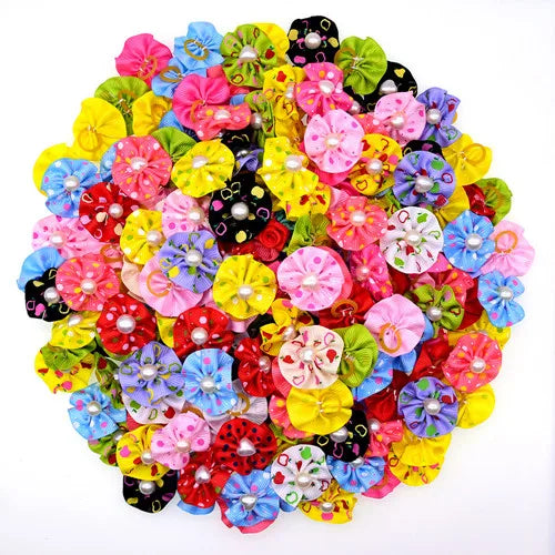 20pcs/lot Pet Dog Cat Hair Bows